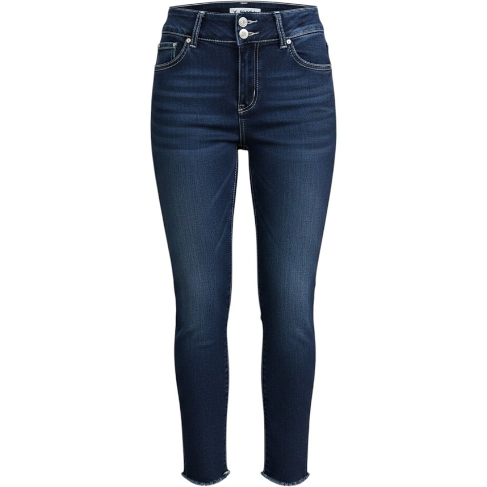 Dark Wash Rhinestone Embellished Skinny Jeans‎ Size 7/8 Y2K
